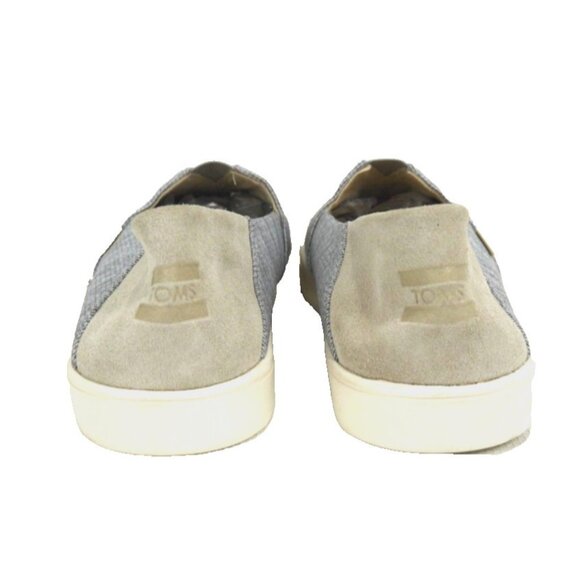 TOMS The Venice Collection gray & tan loafers slip on shoes Men's size 12 NEW - Picture 5 of 10